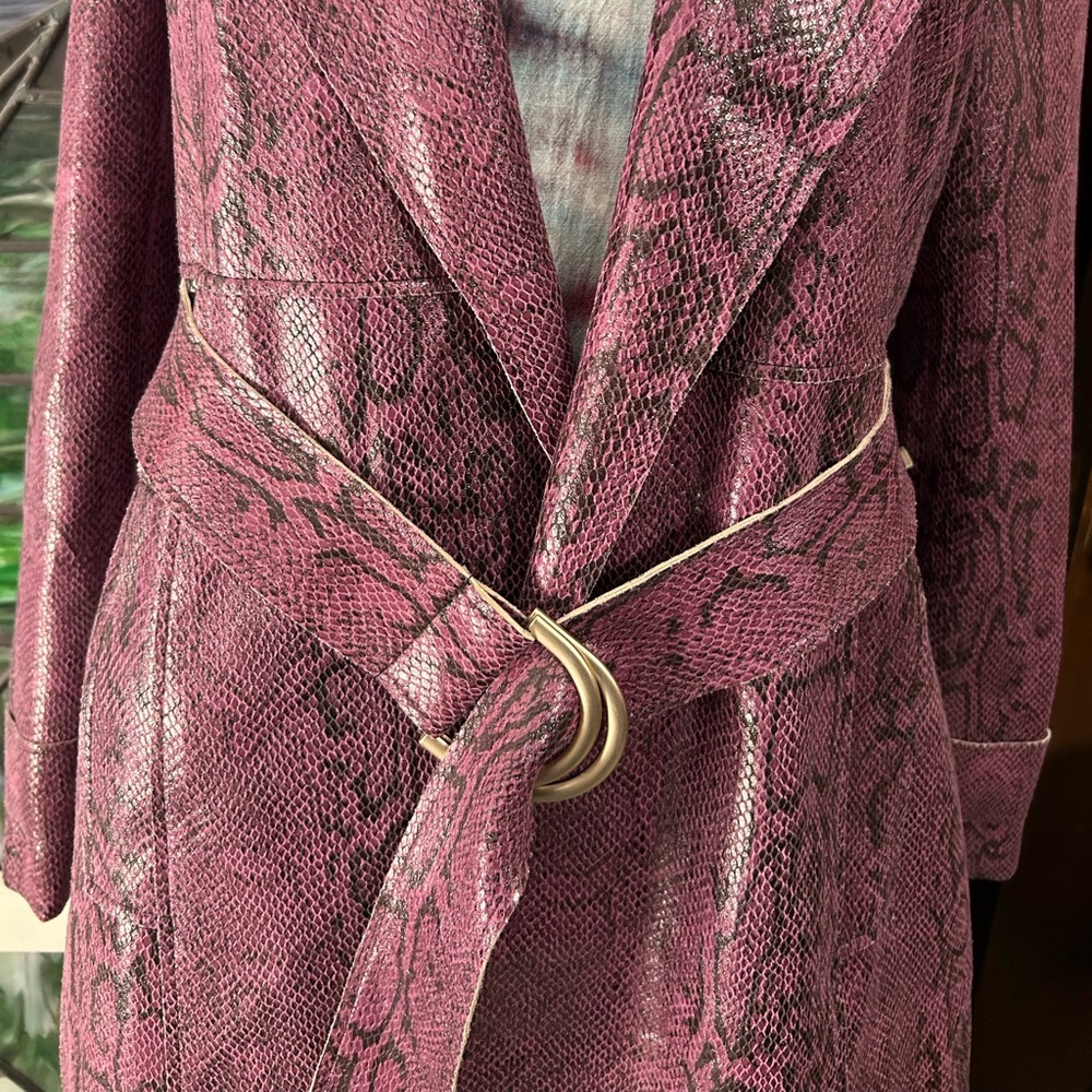 Urban Outfitters Purple Trench Coat - Picture 2 of 5